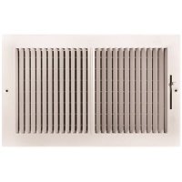 (image for) 14 in. x 8 in. 2-Way Steel Wall/Ceiling Register