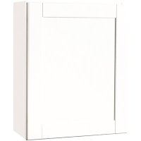 (image for) Shaker Satin White Assembled Wall Cabinet 24 x 30 x 12