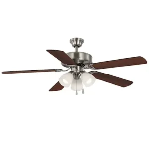 (image for) Coolidge 52" LED Ceiling Fan, Indoor, Brushed Nickel