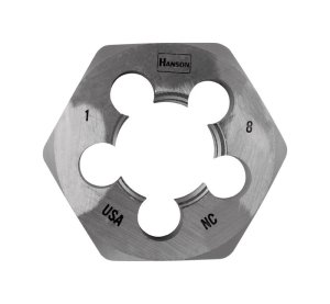 (image for) High Carbon Steel SAE Hexagon Die 1 in.-8NC 1 pc.