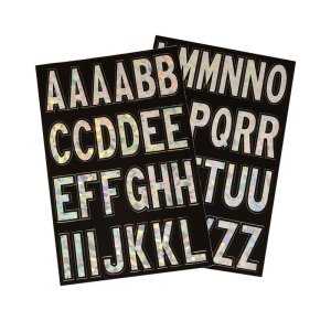 (image for) 2 in. Silver Vinyl Self-Adhesive Letter Set A-Z 1 pc.
