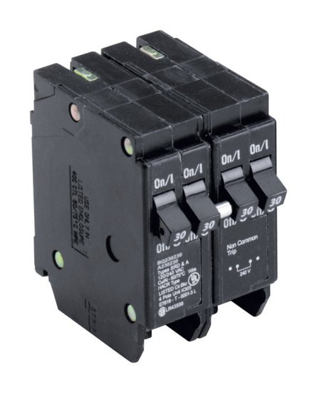 (image for) 30/30 amps Plug In 4-Pole Circuit Breaker Eaton Cutler-Hammer