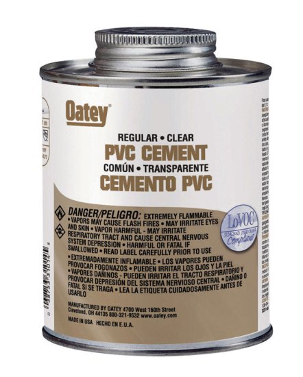 (image for) Clear Cement For PVC 8 oz.