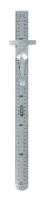 (image for) 6 in. L x 1/2 in. W Stainless Steel Precision Rule