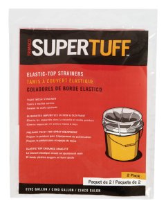 (image for) SuperTuff White Nylon Mesh Elastic Top Paint Strainer