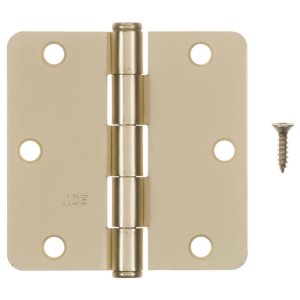 (image for) 3.5 in. L Satin Brass Residential Door Hinge 3 pk