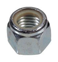 (image for) M6-1.00 mm Zinc-Plated Steel Metric Nylon Lock Nut 50 pk