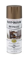 (image for) Rust-Oleum Stops Rust Antique Brass Metallic Spray Paint 11 oz