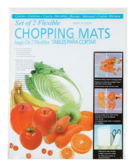 (image for) 12 in. W x 15 in. L Clear Plastic Flexible Cutting Board