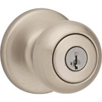 (image for) Satin Nickel Keyed Entry Knob Cove Smartkey