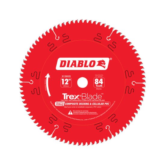 (image for) TrexBlade 12 in. Dia. x 1 in. Carbide Saw Blade 84 teeth