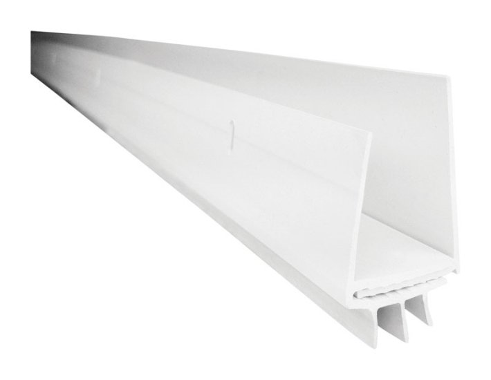 (image for) Building Products White Vinyl Door Sweep For Doors 3 ft. L x 3/