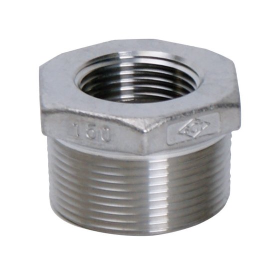(image for) 1-1/4 in. MPT x 1 in. Dia. FPT Stainless Steel Hex