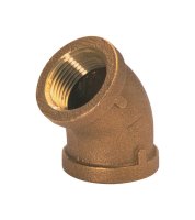 (image for) 3/4 in. FPT x 3/4 in. Dia. FPT Brass 45 Degree Elbow