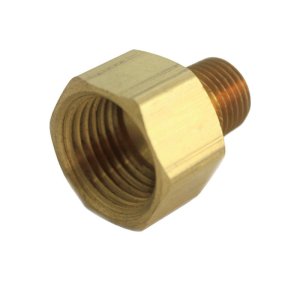 (image for) 3/8 in. FPT x 1/8 in. Dia. MPT Brass Reducing Coupling