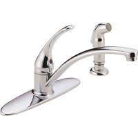 (image for) Single Handle Kitchen Faucet with Sprayer Chrome