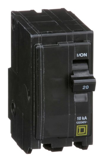 (image for) QO 20 amps Plug In 2-Pole Circuit Breaker