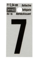 (image for) 1 in. Reflective Black Vinyl Self-Adhesive Number 7 1 pc.