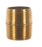 (image for) 1 in. MPT Brass Close Nipple