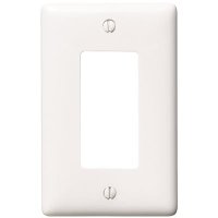 (image for) White Rocker Wallplate 1 Gang Midsize