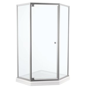 (image for) Delta 67-1/2 in. H X 26 in. W Chrome Clear Framed Shower Door