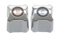 (image for) Kohler Trend Chrome Chrome Hot and Cold Faucet Handles For K