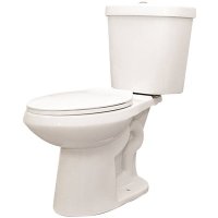 (image for) 1.1/1.6 GPF Dual Flush High Efficiency Elongated Toilet in White