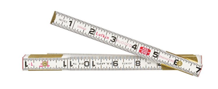 (image for) 72 in. L x 5/8 in. W Wood Engineers Rule SAE