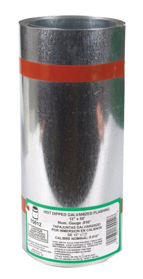 (image for) 12 in. W x 50 ft. L Galvanized Steel Valley Flashing Si