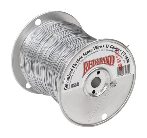 (image for) Red Brand Electric-Powered Electric Fence Wire Silver