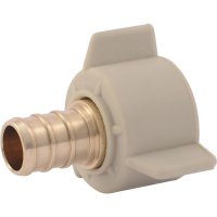 (image for) 1/2 in. Barb x 1/2 in. Dia. FPT Brass PEX Swivel Adapt
