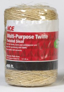 (image for) 400 ft. L Brown Twisted Sisal Twine