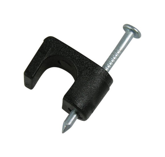 (image for) 1/4 in. W Plastic Insulated Masonry Coaxial Stapl