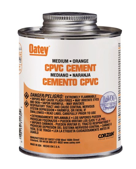 (image for) Orange Cement For CPVC 8 oz.