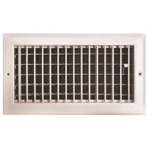 (image for) 12 in. x 6 in. Adjustable 1 Way Wall/Ceiling Register